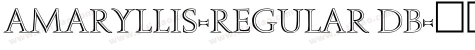 Amaryllis-Regular DB字体转换